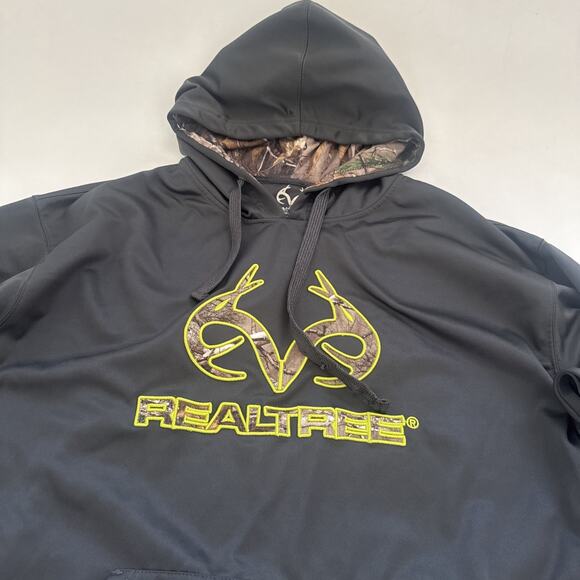 Realtree Hooded Sweatshirts Mens XXL Hoodie Gray 2XL Graphic Print - Picture 2 of 10